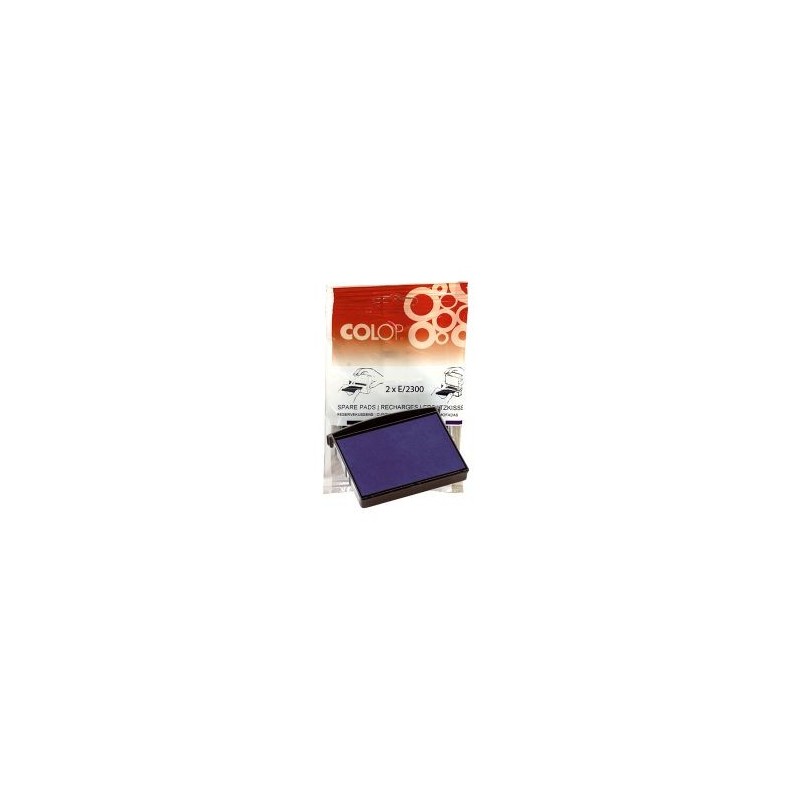 Almohadillas Colop E/2300 - Color azul - Pack 2 ud Almohadillas Colop E/2300 - Color azul - Pack 2 ud