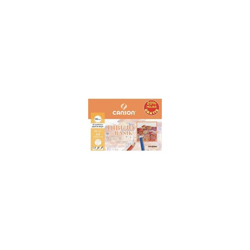 Minipack Promo 21x29,7 10H Dibujo Basik Liso 130g 20% Hojas GRATIS