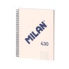 Cuaderno Milan Serie 1918 - Espiral - Cartón - A4 - 5x5 - 80 hojas - 95 g - Color beige