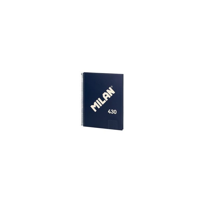 Cuaderno Milan Serie 1918 - Espiral - Cartón - A4 - 5x5 - 80 hojas - 95 g - Color azul Cuaderno Milan Serie 1918 - Espiral - Cartón - A4 - 5x5 - 80 hojas - 95 g - Color azul