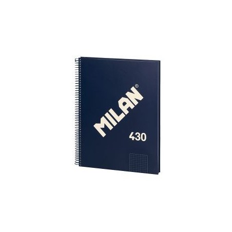 Cuaderno Milan Serie 1918 - Espiral - Cartón - A4 - 5x5 - 80 hojas - 95 g - Color azul