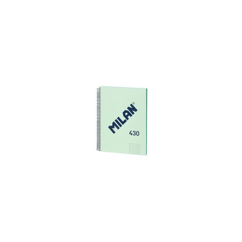 Cuaderno Milan Serie 1918 - Espiral - Cartón - A4 - 5x5 - 80 hojas - 95 g - Color verde Cuaderno Milan Serie 1918 - Espiral - Cartón - A4 - 5x5 - 80 hojas - 95 g - Color verde