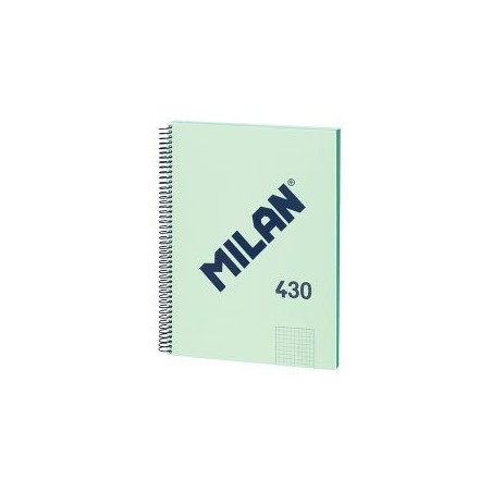 Cuaderno Milan Serie 1918 - Espiral - Cartón - A4 - 5x5 - 80 hojas - 95 g - Color verde