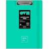 Portabloc carpeta de pinza con tapa Grafoplas Unequal minimal - Foam -A4 - Color verde agua