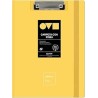 Portabloc carpeta de pinza con tapa Grafoplas Unequal minimal - Foam -A4 - Color amarillo soft