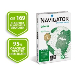 Papel fotocopiadora navigator din A3 80 gramos papel multiuso ink-jet y laser paquete de 500 hojas