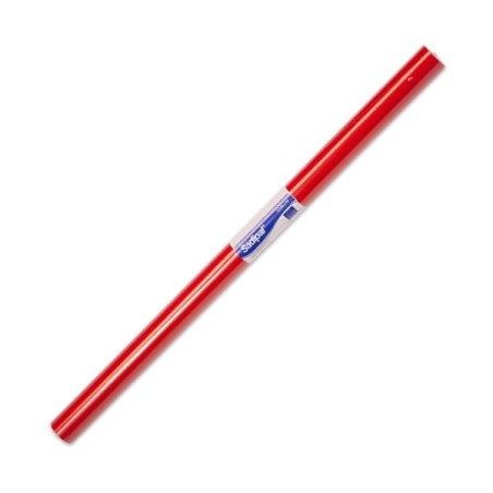Papel de celofán Sadipal - Rollo semiperforado - 50 x 65 cm - Color rojo
