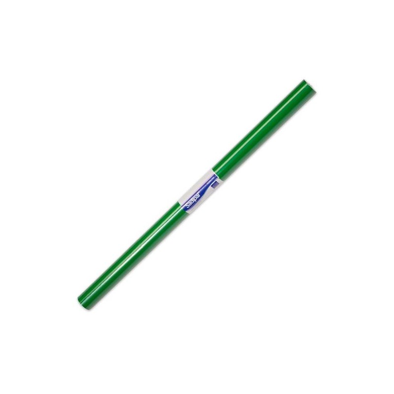 Papel de celofán Sadipal - Rollo semiperforado - 50 x 65 cm - Color verde