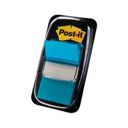 Banderitas adhesivas con dispensador Post-it - 25,4 x 43,1 mm - Color azul brillante - Pack 50 índices