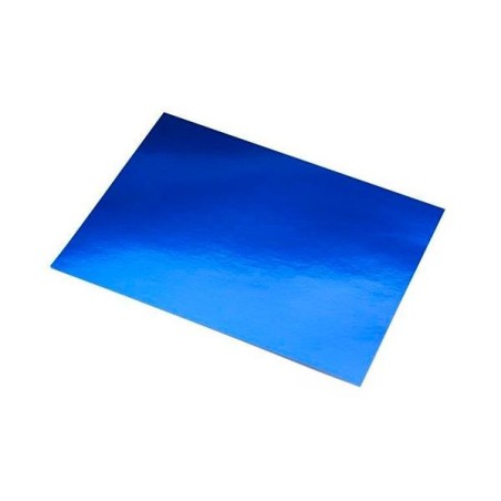 Cartulina metalizada Sadipal - 50 x 65 cm - 235 g - Color azul (PACK INDIVISIBLE DE 10 UNIDADES)