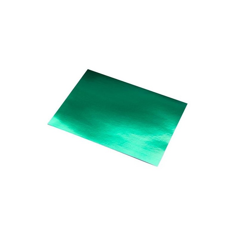 Cartulina metalizada Sadipal - 50 x 65 cm - 235 g - Color verde (PACK INDIVISIBLE DE 10 UNIDADES)
