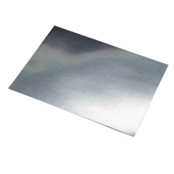Cartulina metalizada Sadipal - 50 x 65 cm - 235 g - Color plata (PACK INDIVISIBLE DE 10 UNIDADES)