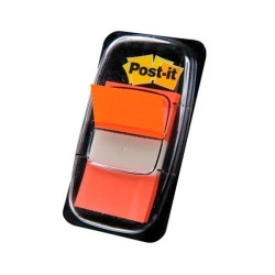 Banderitas adhesivas con dispensador Post-it - 25,4 x 43,1 mm - Color naranja - Pack 50 índices