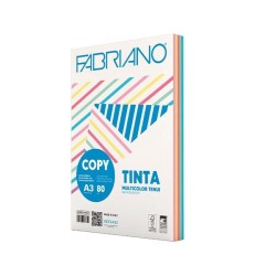 Papel color Sadipal - A3 - 80g - Pack 250 hojas - Colores pastel surtidos