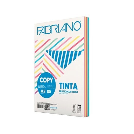 Papel color Sadipal - A3 - 80g - Pack 250 hojas - Colores pastel surtidos