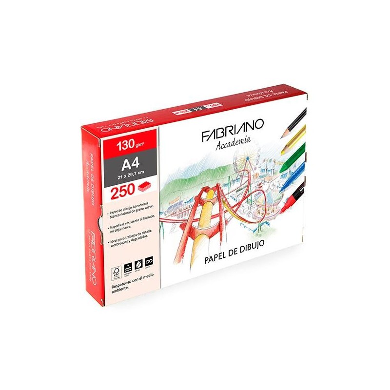 Papel de dibujo Fabriano - A3 - 130 g (PACK INDIVISIBLE DE 250 UNIDADES)