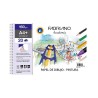 Bloc papel de dibujo y pintura Fabriano - Microperforado - A4+ - 160 g - 20 hojas