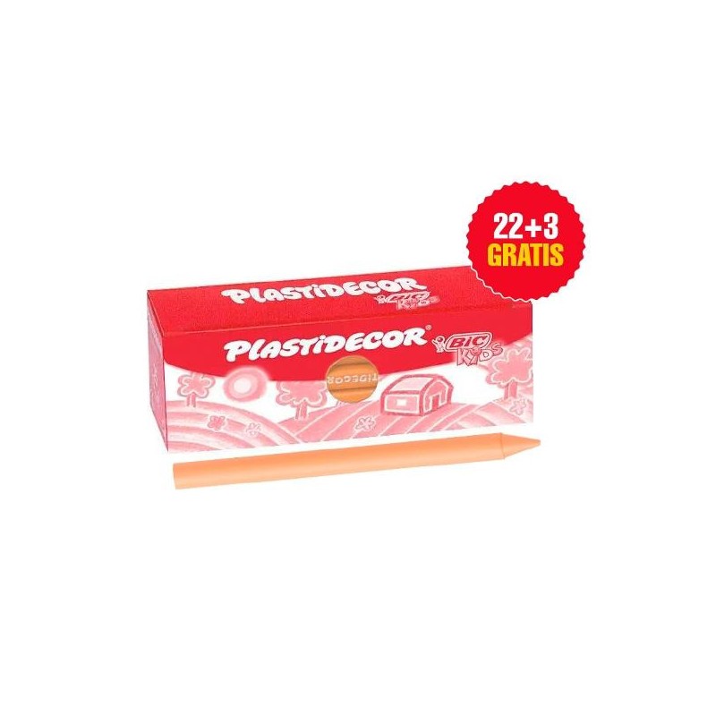 Ceras plásticas Plastidecor - Color carne - Caja 25 ud