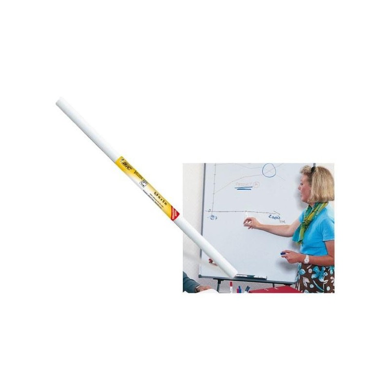 Rollo de pizarra blanca Bic Velleda - Adhesivo - Borrado en seco - 200 x 100 cm