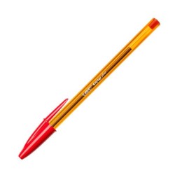 Bolígrafo Bic Cristal Fine - Punta 0,8 mm - Color rojo