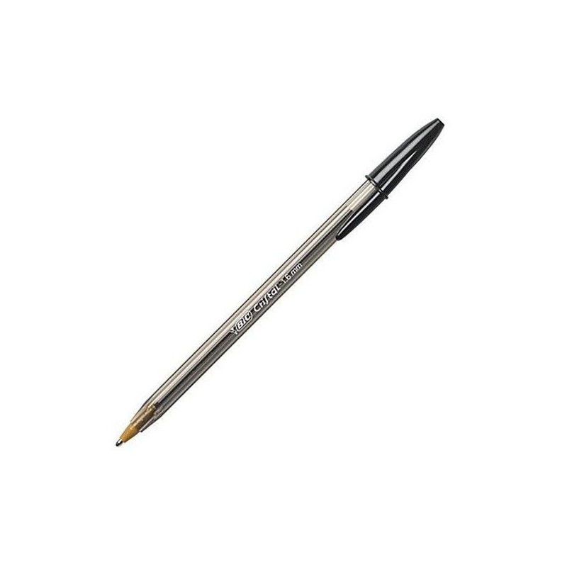 Bolígrafo Bic Cristal Bold - Punta 1,6 mm - Color negro
