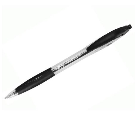 Bolígrafo retráctil Bic Atlantis Classic - Punta 1,2 mm - Color negro