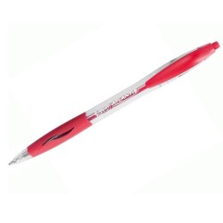 Bolígrafo retráctil Bic Atlantis Classic - Punta 1,2 mm - Color rojo