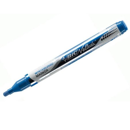 Marcador pizarra Bic Velleda Liquid Ink Pocket - Punta cónica - Trazo 2,2 mm - Color azul