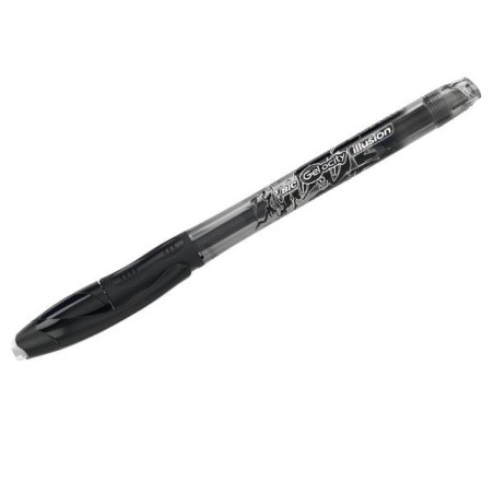 Bolígrafo borrable Bic Gelocity Illusion - Punta 0,7 mm - Color negro