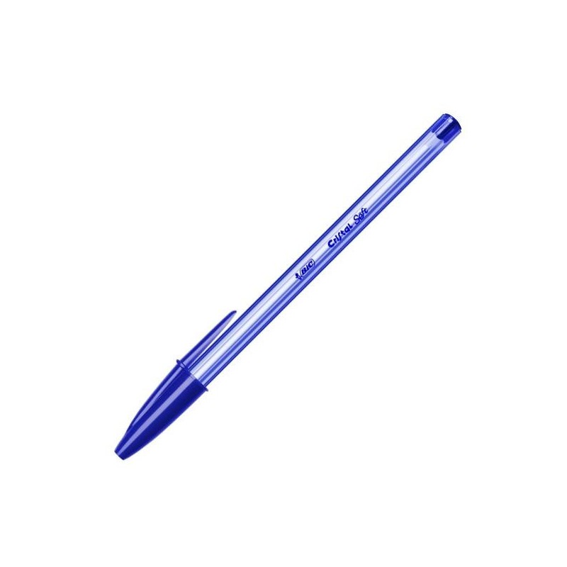 Bolígrafo Bic Cristal Soft - Punta 1,2 mm - Color azul Bolígrafo Bic Cristal Soft - Punta 1,2 mm - Color azul