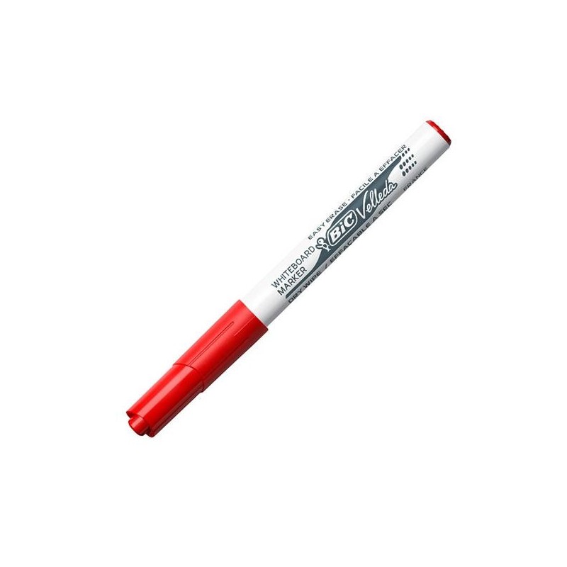 Marcador pizarra Bic Velleda 1741 - Punta cónica - Trazo 1,4 mm - Color rojo Marcador pizarra Bic Velleda 1741 - Punta cónica - Trazo 1,4 mm - Color rojo