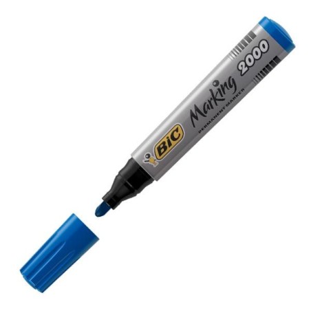 Marcador permanente Bic Marking 2000 - Punta cónica - Trazo 1,7 mm - Color azul