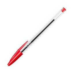Bolígrafo Bic Cristal - Punta 1 mm - Color rojo