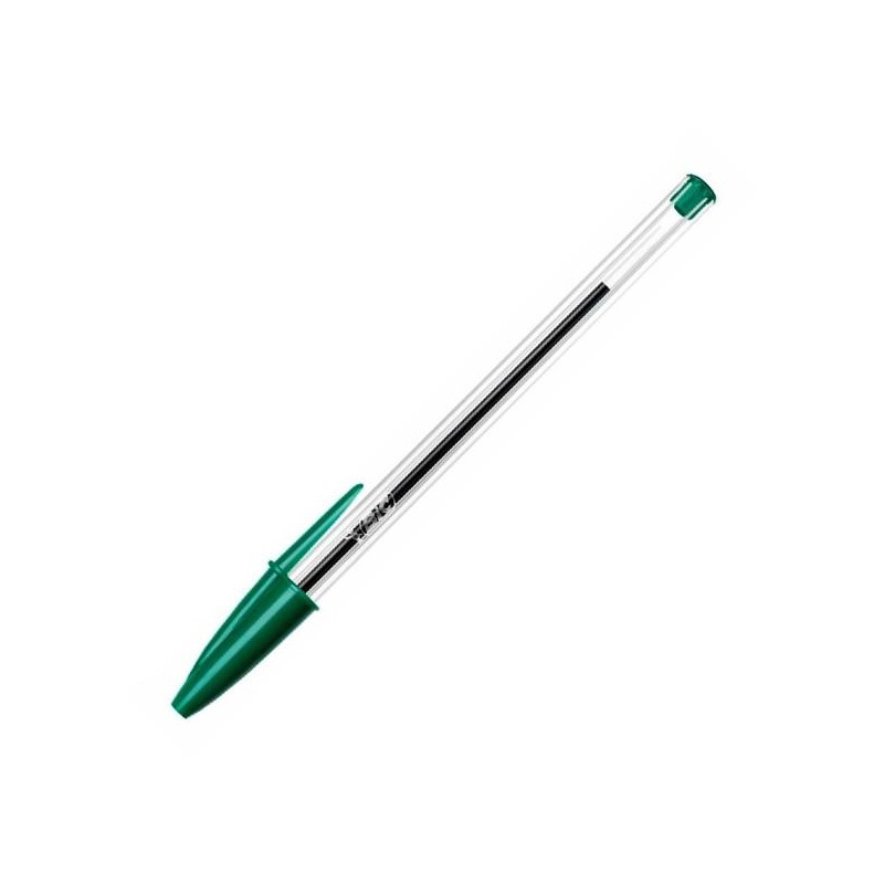 Bolígrafo Bic Cristal - Punta 1 mm - Color verde