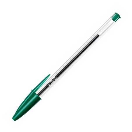 Bolígrafo Bic Cristal - Punta 1 mm - Color verde