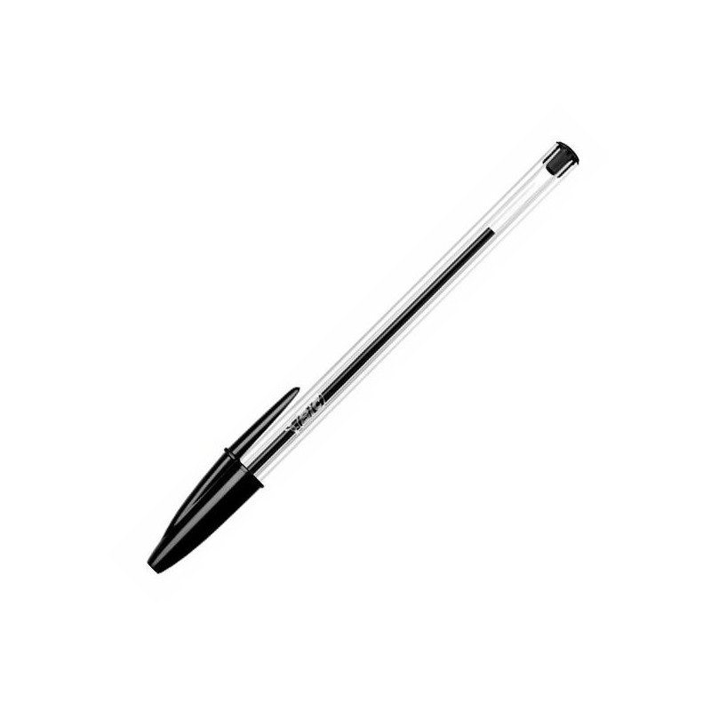 Bolígrafo Bic Cristal - Punta 1 mm - Color negro