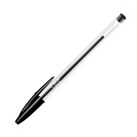 Bolígrafo Bic Cristal - Punta 1 mm - Color negro