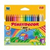 Ceras plásticas Plastidecor - Colores surtidos - Estuche 18 ud