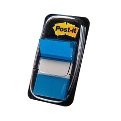 Banderitas adhesivas con dispensador Post-it - 25,4 x 43,1 mm - Color azul - Pack 50 índices