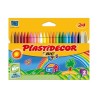 Ceras plásticas Plastidecor - Colores surtidos - Estuche 24 ud