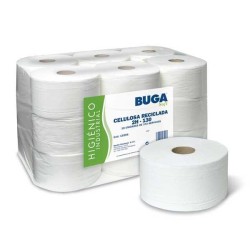 Papel higiénico industrial Bunzl - 2 capas - 130 m - 18 ud