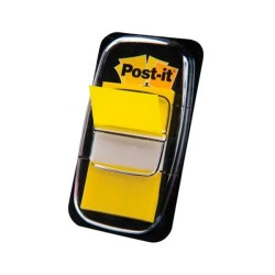 Banderitas adhesivas con dispensador Post-it - 25,4 x 43,1 mm - Color amarillo - Pack 50 índices