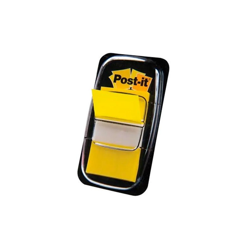 Banderitas adhesivas con dispensador Post-it - 25,4 x 43,1 mm - Color amarillo - Pack 50 índices