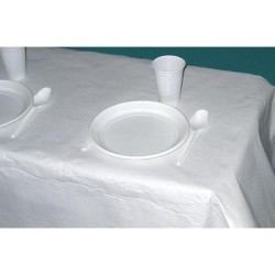 Mantel de papel Bunzl - Blanco - Rollo 10 m