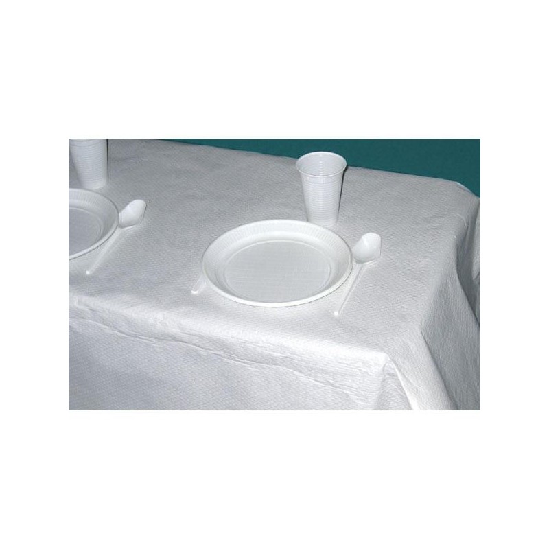 Mantel de papel Bunzl - Blanco - Rollo 10 m