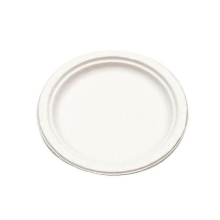 Platos compostables Bunzl - Bagazo - 17 cm - Pack 50 ud