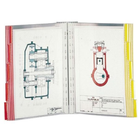 Clasificador de pared Durable Function - A4 - 10 fundas
