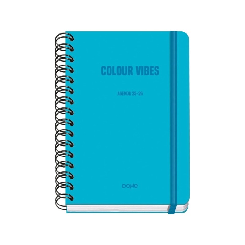 Dohe Colour Vibes Agenda Escolar 25/26 Espiral Wire’o A5    Semana Vista    Papel 80g/m2