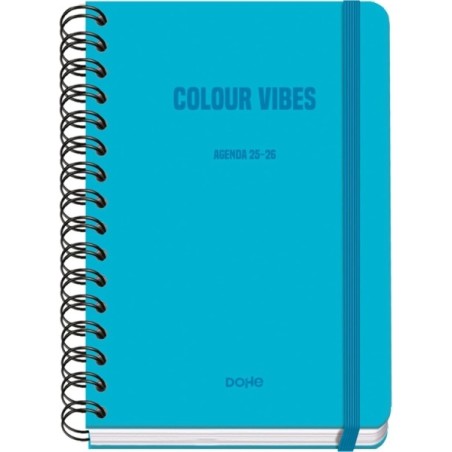 Dohe Colour Vibes Agenda Escolar 25/26 Espiral Wire’o A5    Semana Vista    Papel 80g/m2