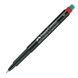 Marcador Faber-Castell CD - Trazo 0,6 mm - Color rojo